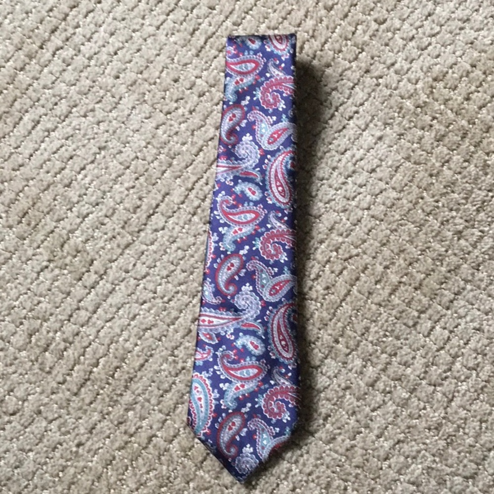 Paisley Blue and Red boy’s tie